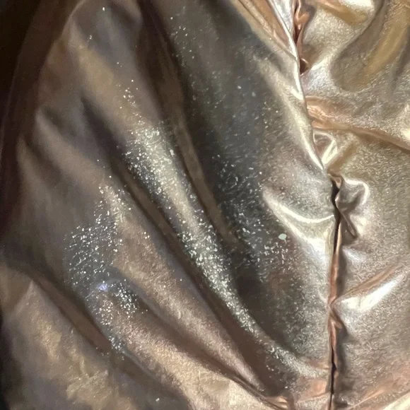 Girls metallic puffer jacket coat Body Glove size 2T pink black silver - Picture 3 of 10